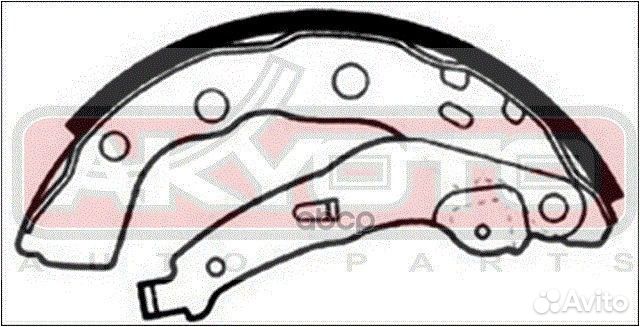 Колодки тормозные барабанные задние mitsubishi