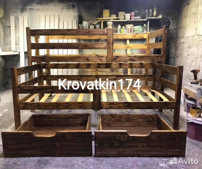 Детская выкатная кровать