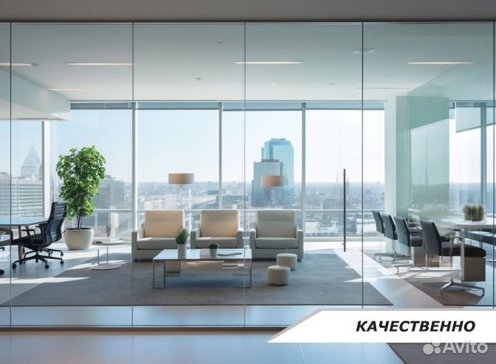 Межкомнатные стеклянные перегородки раздвижные