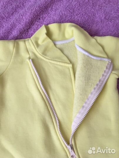 Комбинезон из футера с начесом 62-68