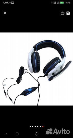 Наушники игровые 3,5джек sades