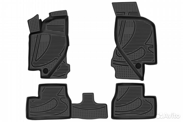Коврики 3D в салон LADA Granta, 2011, 4 шт. (полиу