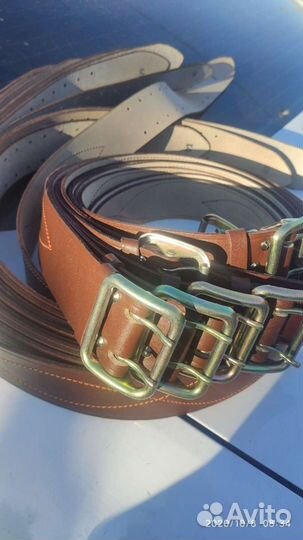 Ремни офицерские, натуральная кожа