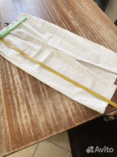 Джинсовая юбка белая миди Zarina M 46