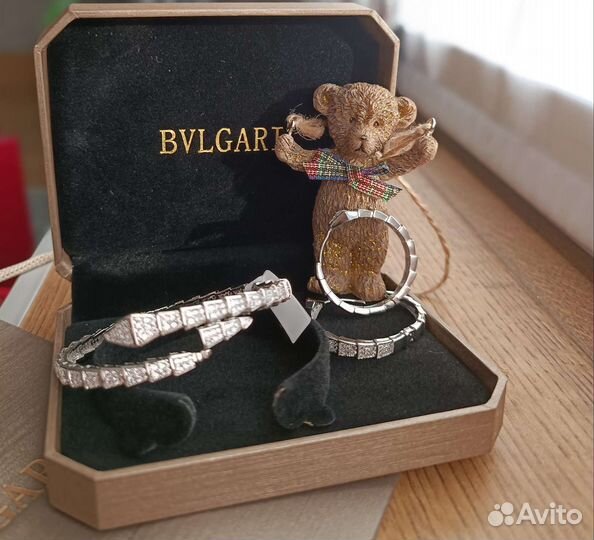 Набор браслет серьги bulgari