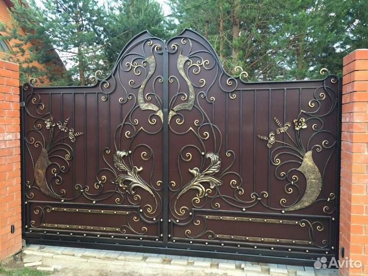 Ворота кованые