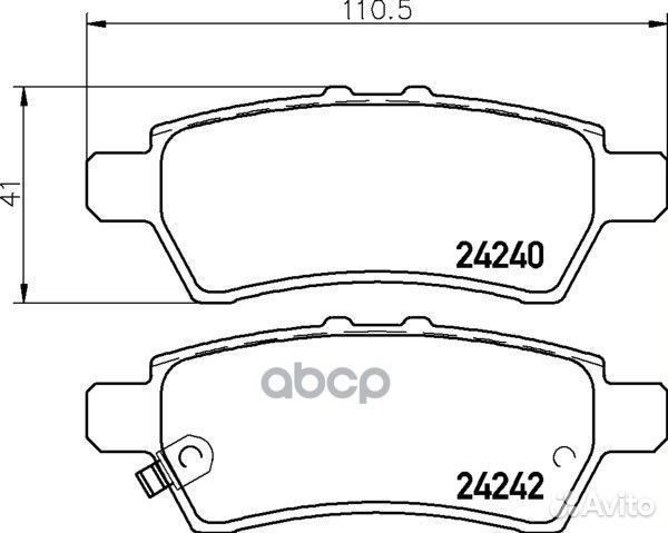 Колодки тормозные дисковые задн. armada (R51) C