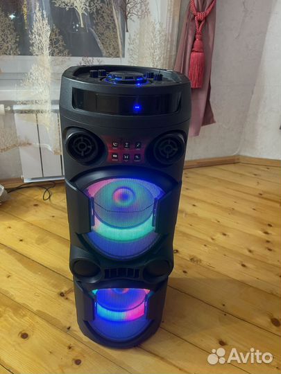 Портативная аудиосистема dexp V450, черный, 80 Вт