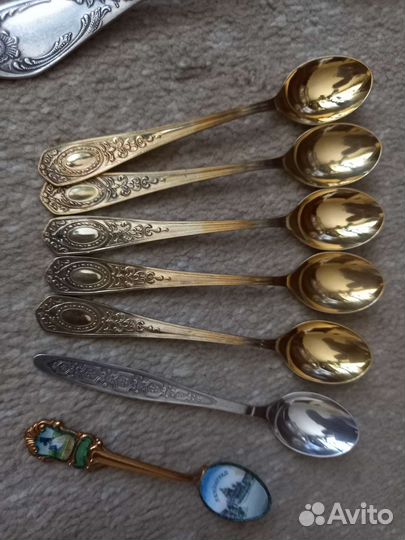 Столовые,чайные ложки СССР, мельхиор