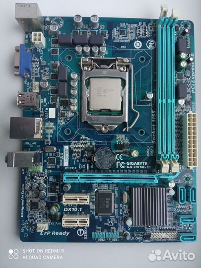 Материнская плата с процессором i3