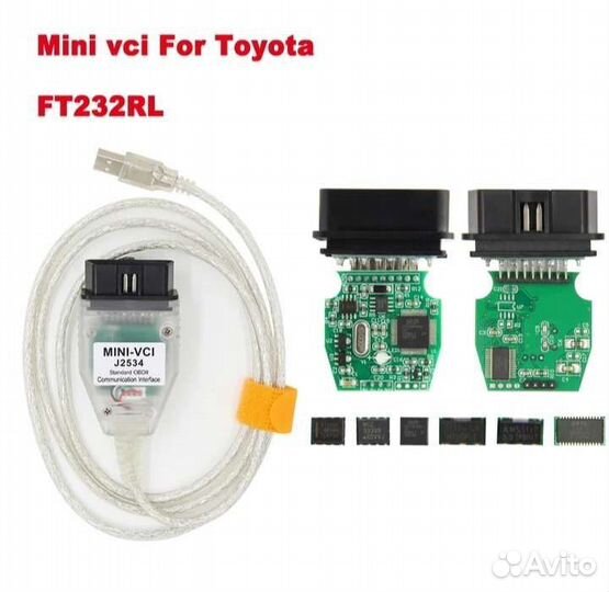 Сканер obd 2 toyota mini-vci J2534