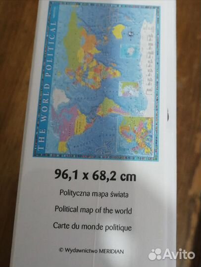 Пазлы trefl политическая карта мира 2000 новая