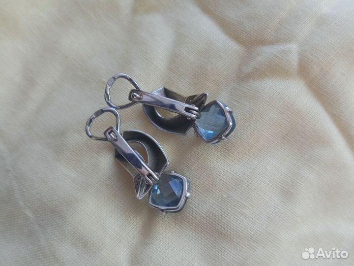 Серьги серебро