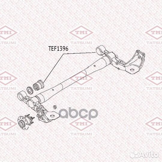 Сайлентблок балки зад opel Astra 04- TEF13