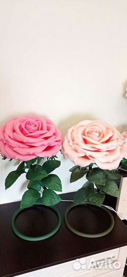 Ночник настольный роза