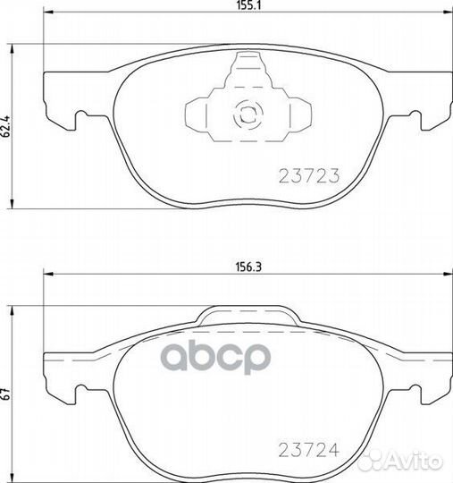 Колодки тормозные дисковые перед (PF-5507)