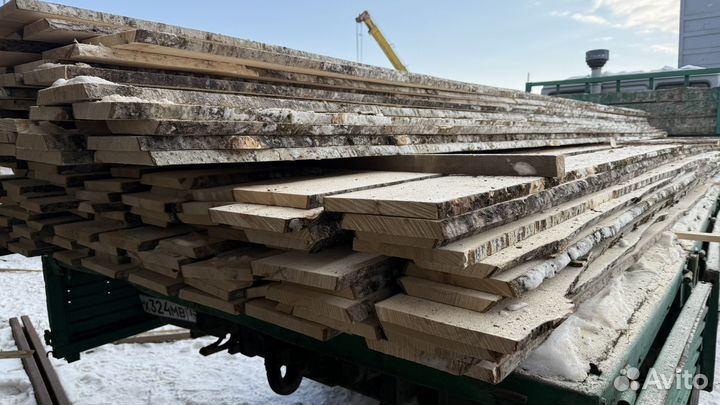 Осина необрезная 25мм доска