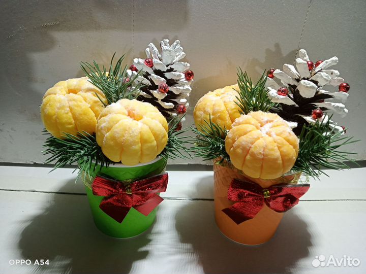 Новогодняя композиция из мыла