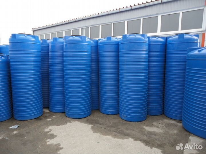 Емкость пластиковая 1м3 узкая