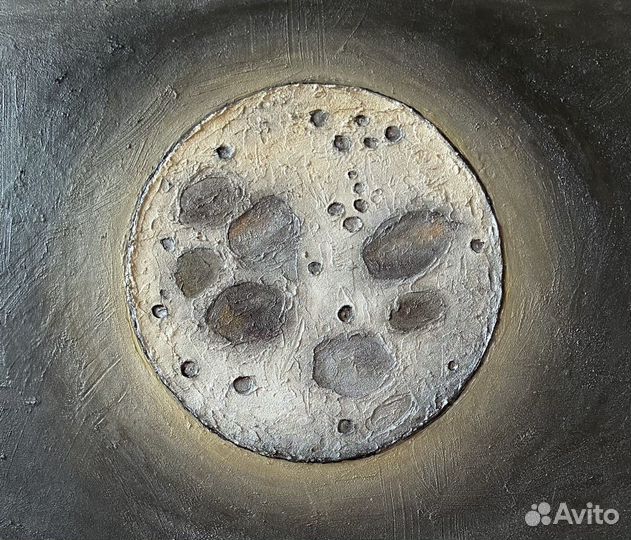 Интерьерная картина на холсте акрил луна