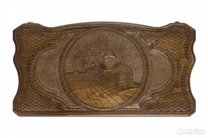 Нарды резные Гегард 60 х 60 см бук Армения 62895