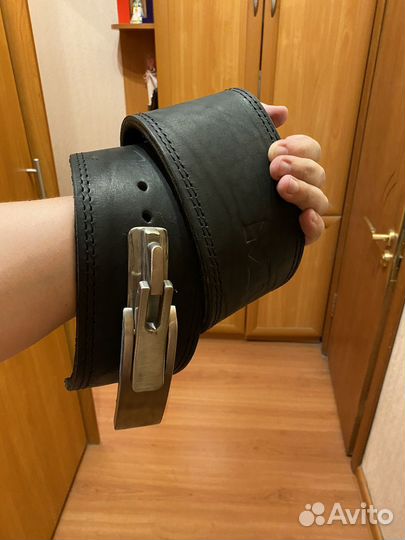 Пояс атлетический кожаный