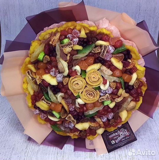 Букет сухофруктов. Подарок девушке, маме, мужчине