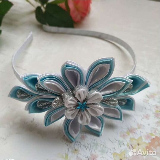 Ободок и шпильки канзаши