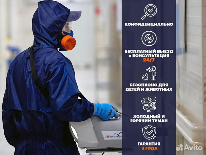 Дезинфекция Обработка от клопов тараканов муравьёв