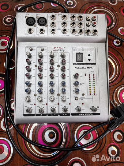 Микшерный пульт с микрофонами