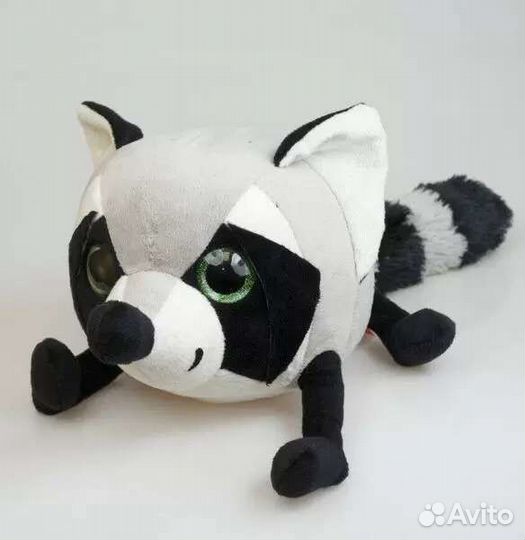 Мягкая игрушка Fancy Енот цвет серый, черный белый