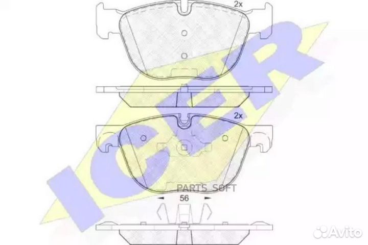 Icer 181919 Колодки торм.пер