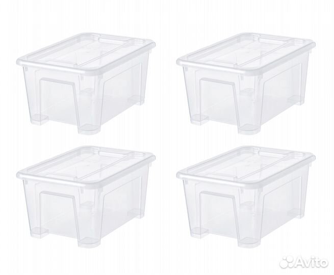Контейнеры с крышкой икеа самла (новые), 5л 4шт