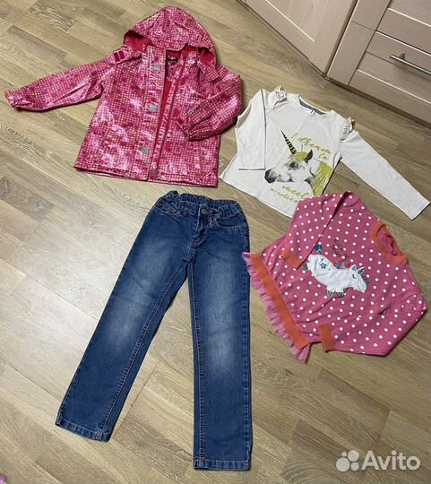 Пакет вещей на девочку 116р