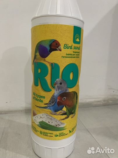 Для попугаев гнездо, песок, корм, камень