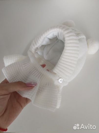 Зимняя шапка для новорождённых