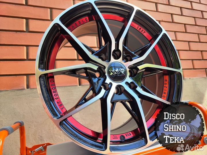 Диски новые XXR Racing R15 4*100 *Black/Red*