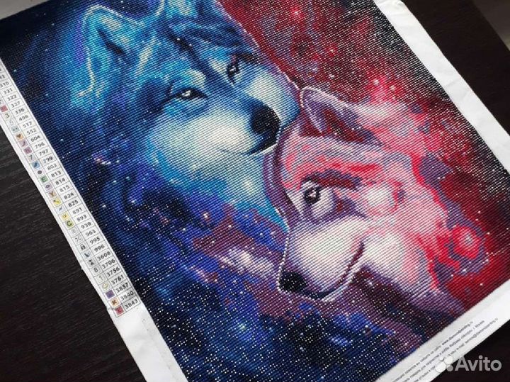 Готовая картина алмазная мозаика