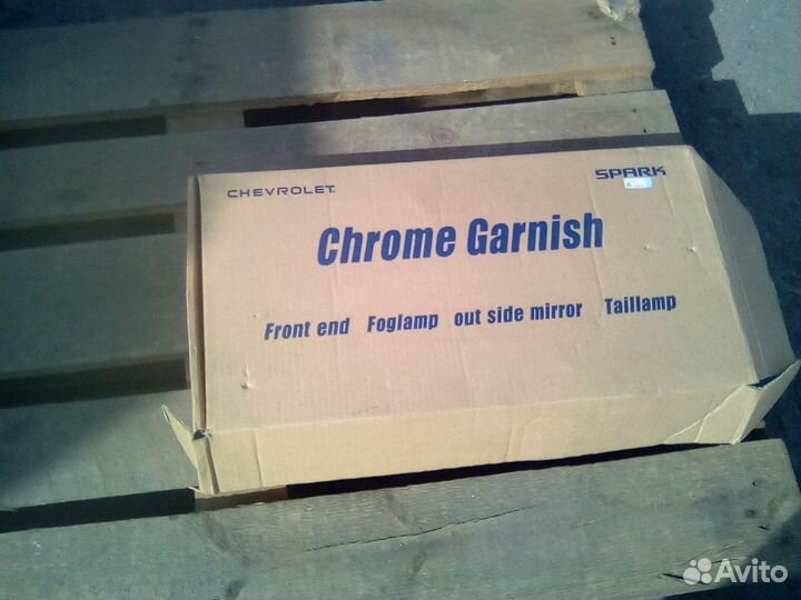 Шевроле спарк хром пакет задних фонарей