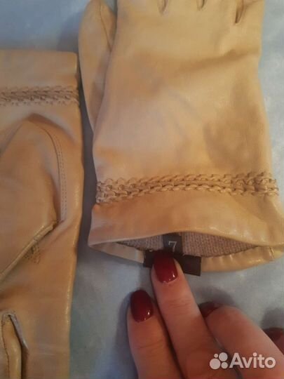 Перчатки кожаные