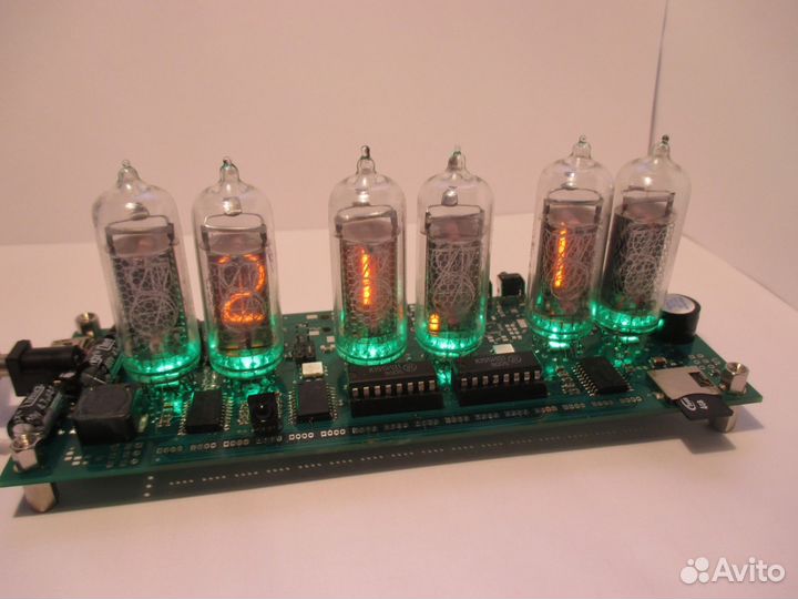 Эксклюзивные часы Nixie clock с метеостанцией