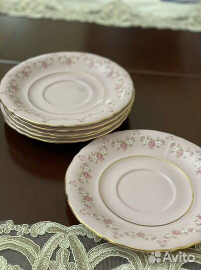 6 Блюдец от Чешского сервиза Leander