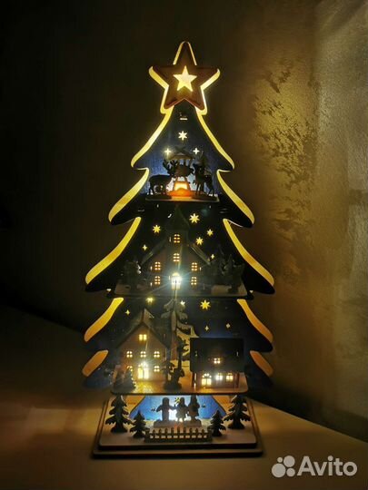 Новогодний ночник ёлка LED, новый