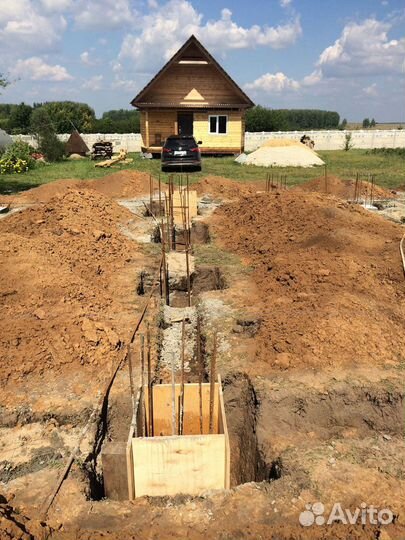 Фундамент под ключ, ремонт фундамента, монтаж свай