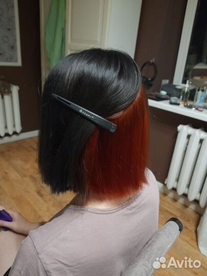 Окрашивание волос, стрижки