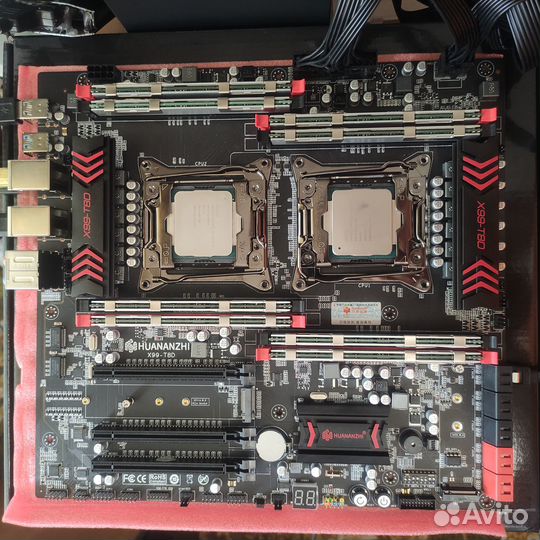 Двухпроцессорная x99, два CPU xeon, 64/128 озу то