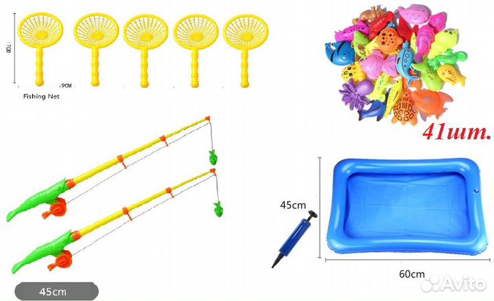 Развивающие игрушки. Детская рыбалка.Новый набор