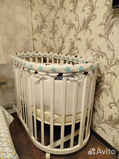 Детская кроватка трансформер Ellipse bed