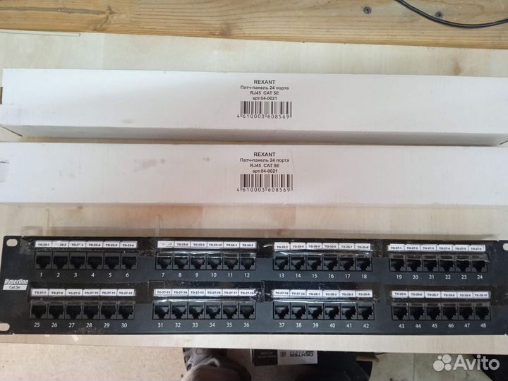 Патч панель 24 порта