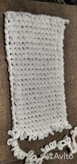 Детский снуд из плюшевой пряжи Alize Puffy (Ализе